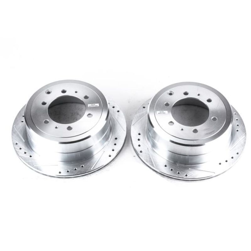 Power Stop Rear Evolution Drilled & Slotted Rotors Pair Lexus LX450 1996 - 1997 / Toyota Land Cruiser 1993 - 1997 | JBR743XPR - JDMuscleBrake RotorspsbJBR743XPR