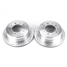 Power Stop Rear Evolution Drilled & Slotted Rotors Pair Lexus LX470 1998 - 2007 / Toyota Land Cruiser 1998 - 2007 | JBR736XPR - JDMuscleBrake RotorspsbJBR736XPR