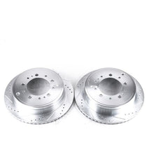 Power Stop Rear Evolution Drilled & Slotted Rotors Pair Lexus LX570 2008 - 21 / Toyota Tundra 2007 - 21 / Land Cruiser 2008 - 21 / Sequoia 2008 - 21 | JBR1355XPR - JDMuscleBrake RotorspsbJBR1355XPR