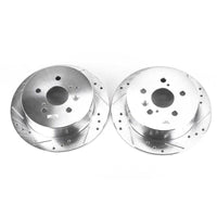 Power Stop Rear Evolution Drilled & Slotted Rotors Pair Lexus RX330 2004 - 2006 / RX350 2007 - 2009 / RX400h 2006 - 2008 / Toyota Highlander 2004 - 2007 | JBR1153XPR - JDMuscleBrake RotorspsbJBR1153XPR
