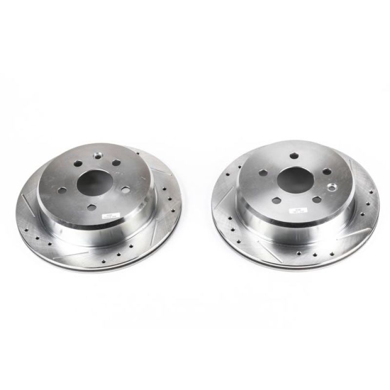Power Stop Rear Evolution Drilled & Slotted Rotors Pair Lexus SC300 1992 - 1998 | JBR715XPR - JDMuscleBrake RotorspsbJBR715XPR