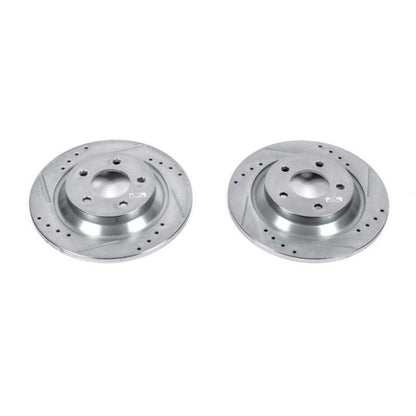 Power Stop Rear Evolution Drilled & Slotted Rotors Pair Mazda 5 2006 - 2015 | JBR1356XPR - JDMuscleBrake RotorspsbJBR1356XPR