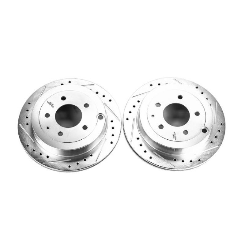 Power Stop Rear Evolution Drilled & Slotted Rotors Pair Mazda 929 1992 - 1995 / MPV 1994 - 2006 | JBR575XPR - JDMuscleBrake RotorspsbJBR575XPR