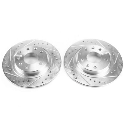 Power Stop Rear Evolution Drilled & Slotted Rotors Pair Mazda CX - 3 2016 - 2018 | JBR1740XPR - JDMuscleBrake RotorspsbJBR1740XPR