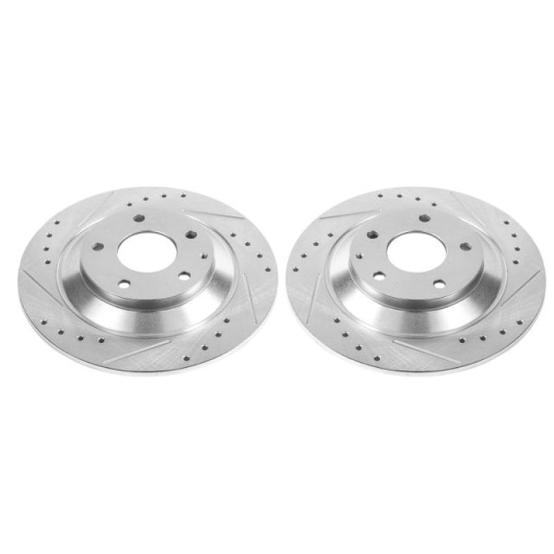 Power Stop Rear Evolution Drilled & Slotted Rotors Pair Mazda CX - 5 2013 - 21 | JBR1595XPR - JDMuscleBrake RotorspsbJBR1595XPR