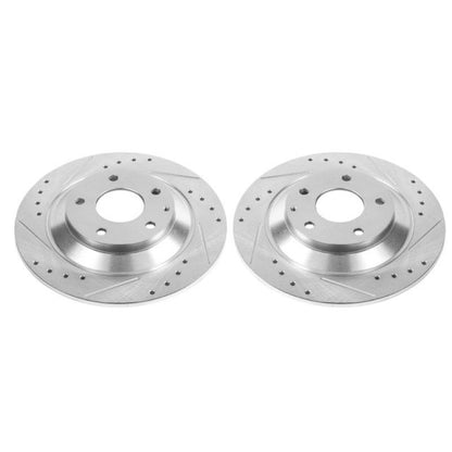 Power Stop Rear Evolution Drilled & Slotted Rotors Pair Mazda CX - 5 2013 - 21 | JBR1595XPR - JDMuscleBrake RotorspsbJBR1595XPR
