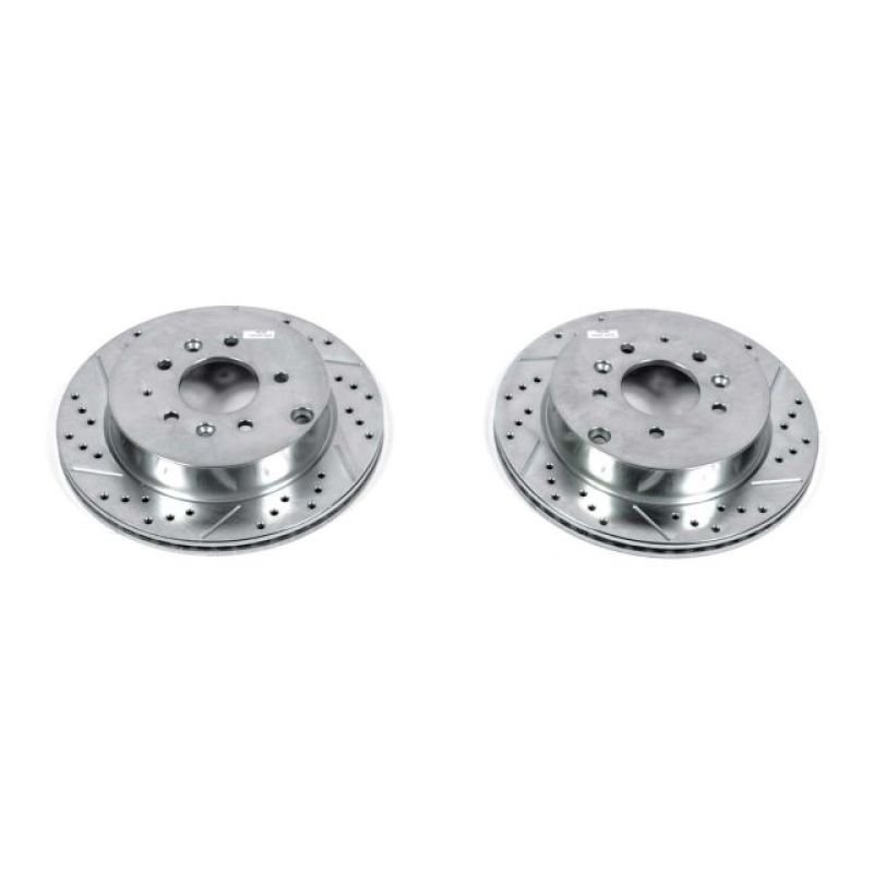 Power Stop Rear Evolution Drilled & Slotted Rotors Pair Mazda CX - 7 2007 - 2012 | JBR1397XPR - JDMuscleBrake RotorspsbJBR1397XPR
