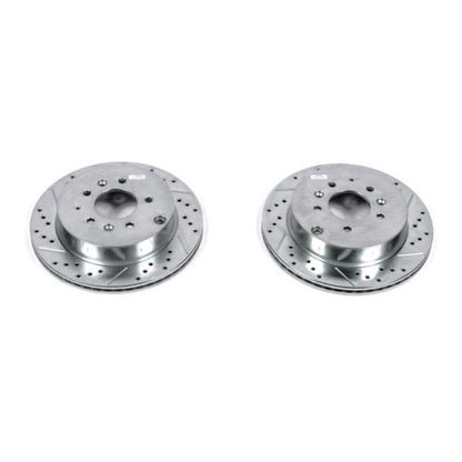 Power Stop Rear Evolution Drilled & Slotted Rotors Pair Mazda CX - 7 2007 - 2012 | JBR1397XPR - JDMuscleBrake RotorspsbJBR1397XPR