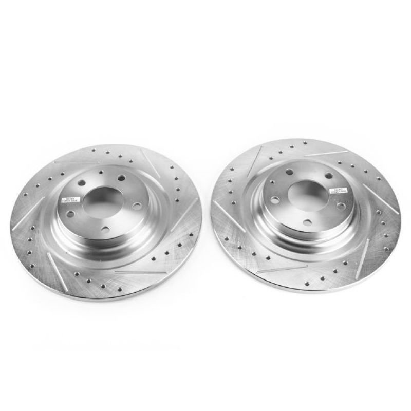 Power Stop Rear Evolution Drilled & Slotted Rotors Pair Mazda CX - 9 2016 - 21 | JBR1742XPR - JDMuscleBrake RotorspsbJBR1742XPR