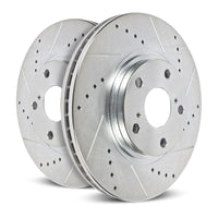 Power Stop Rear Evolution Drilled & Slotted Rotors Pair Mazda Miata 1990 - 1993 | JBR544XPR - JDMuscleBrake RotorspsbJBR544XPR