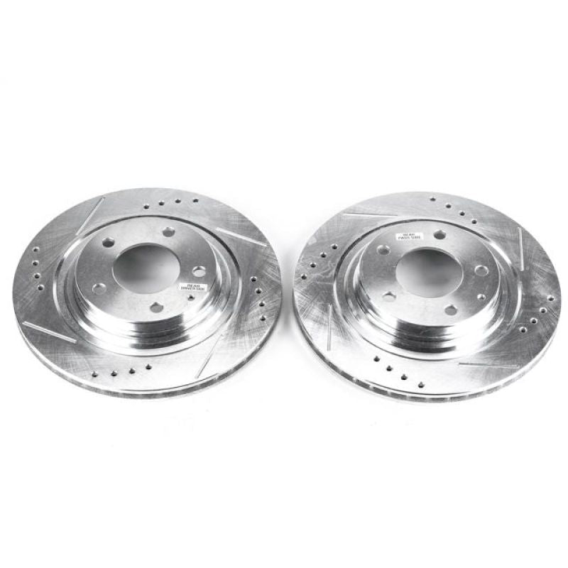Power Stop Rear Evolution Drilled & Slotted Rotors Pair Mazda RX - 7 1993 - 1995 | JBR761XPR - JDMuscleBrake RotorspsbJBR761XPR