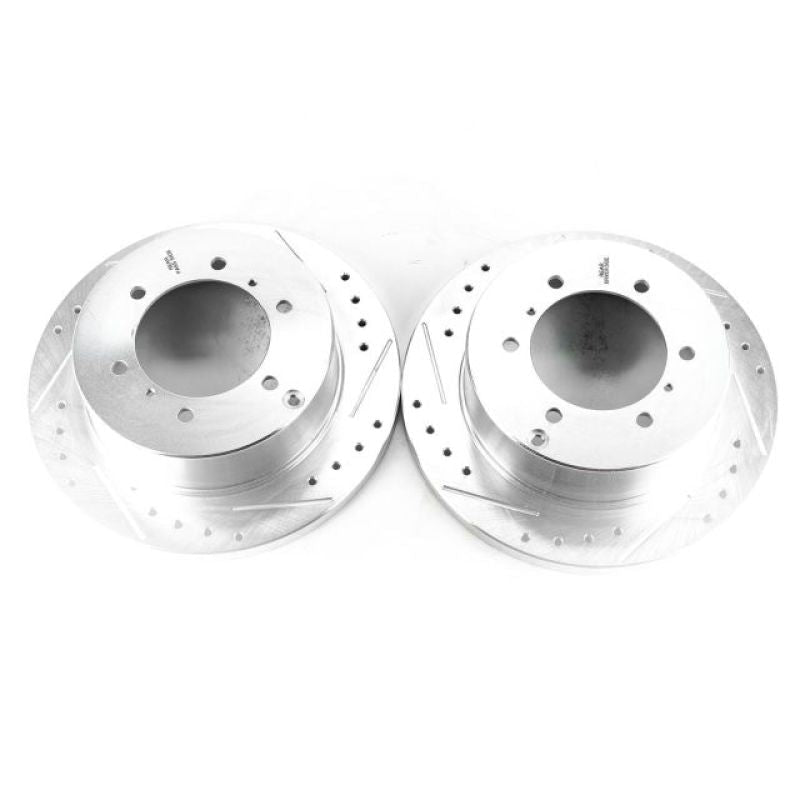 Power Stop Rear Evolution Drilled & Slotted Rotors Pair Mitsubishi Montero 1991 - 2004 | JBR724XPR - JDMuscleBrake RotorspsbJBR724XPR
