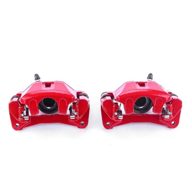 Power Stop Rear Red Calipers w/ Bracket Pair Lexus RX300 1999 - 2003 | S2592 - JDMuscleBrake Caliper Adapter BracketspsbS2592