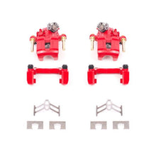 Power Stop Rear Red Calipers w/ Brackets Pair Honda Prelude 1992 - 2001 | S1612 - JDMuscleBrake Caliper Adapter BracketspsbS1612