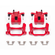 Power Stop Rear Red Calipers w/ Brackets Pair Infiniti G35 2007 - 2008 / G37 2008 - 2013 / Q60 2014 - 2015 | S3738 - JDMuscleBrake Caliper Adapter BracketspsbS3738
