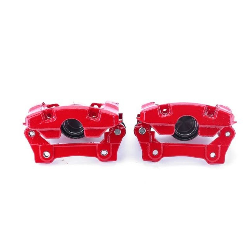 Power Stop Rear Red Calipers w/ Brackets Pair Lexus GS350 2007 - 2011 / GS430 2006 - 2007 / IS350 2007 - 2013 / GS450H 2007 - 2011 / GS460 2008 - 2011 / IS350C 2010 - 2013 | S3312 - JDMuscleBrake Caliper Adapter BracketspsbS3312