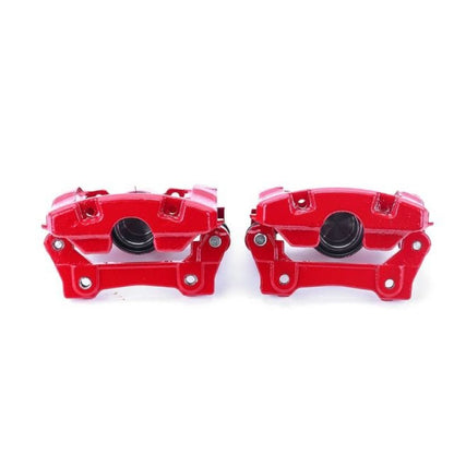 Power Stop Rear Red Calipers w/ Brackets Pair Lexus GS350 2007 - 2011 / GS430 2006 - 2007 / IS350 2007 - 2013 / GS450H 2007 - 2011 / GS460 2008 - 2011 / IS350C 2010 - 2013 | S3312 - JDMuscleBrake Caliper Adapter BracketspsbS3312