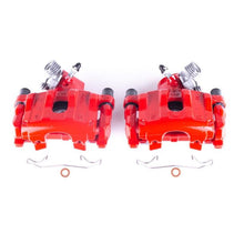 Power Stop Rear Red Calipers w/ Brackets Pair Mazda 3 S 2004 - 2013 / 3 Mazdaspeed 2007 - 2013 | S2954A - JDMuscleBrake Caliper Adapter BracketspsbS2954A