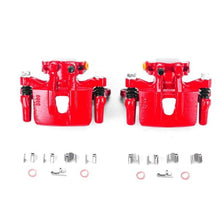 Power Stop Rear Red Calipers w/ Brackets Pair Mitsubishi Endeavor 2004 - 2008 | S2932 - JDMuscleBrake Caliper Adapter BracketspsbS2932