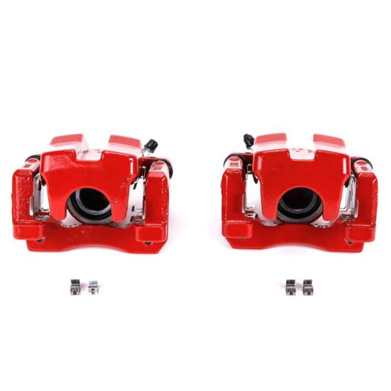 Power Stop Rear Red Calipers w/Brackets Pair Lexus ES350 2007 - 2012 / Toyota Camry 2007 - 2011 / Avalon 2008 - 2011 | S3130 - JDMuscleBrake Caliper Adapter BracketspsbS3130