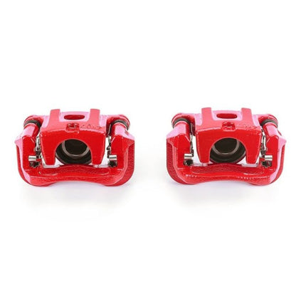 Power Stop Rear Red Calipers w/Brackets Pair Lexus RX330 2004 - 2006 / RX350 2007 - 2009 / RX400h 2006 - 2008 / Toyota Highlander 2006 - 2007 | S2782 - JDMuscleBrake Caliper Adapter BracketspsbS2782