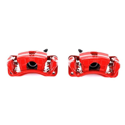 Power Stop Rear Red Calipers w/Brackets Pair Mitsubishi Eclipse 2006 - 2012 / Galant 2004 - 2012 | S2966 - JDMuscleBrake Caliper Adapter BracketspsbS2966