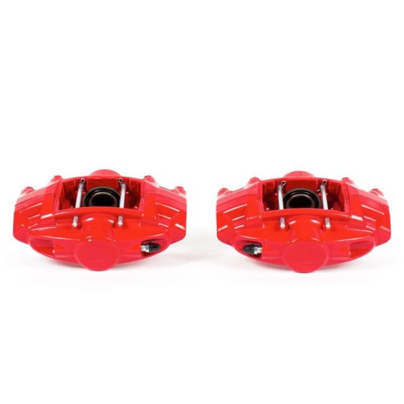 Power Stop Rear Red Calipers w/o Brackets Pair Infiniti FX50 2009 - 2013 / G37 2008 - 2013 / M37 2011 - 2013 / M56 2011 - 2013 / Q50 2014 - 21 / Q60 2014 - 21 / Q70 2014 - 2019 / Nissan 350Z 2009 / 370Z 2009 - 2020 | S6182 - JDMuscleBrake Caliper Adapter BracketspsbS6182