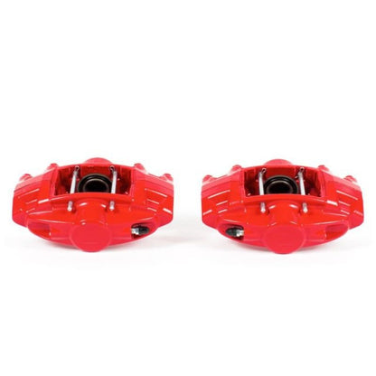 Power Stop Rear Red Calipers w/o Brackets Pair Infiniti FX50 2009 - 2013 / G37 2008 - 2013 / M37 2011 - 2013 / M56 2011 - 2013 / Q50 2014 - 21 / Q60 2014 - 21 / Q70 2014 - 2019 / Nissan 350Z 2009 / 370Z 2009 - 2020 | S6182 - JDMuscleBrake Caliper Adapter BracketspsbS6182