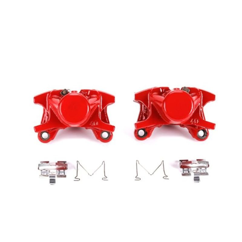 Power Stop Rear Red Calipers w/o Brackets Pair Lexus IS300 2001 - 2005 | S2838 - JDMuscleBrake Caliper Adapter BracketspsbS2838