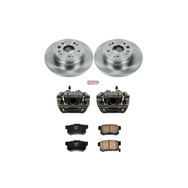 Power Stop Rear Z17 Autospecialty Brake Kit w/ Calipers Honda CR - V 2002 - 2004 | KCOE6172 - JDMuscleBrake KitspsbKCOE6172