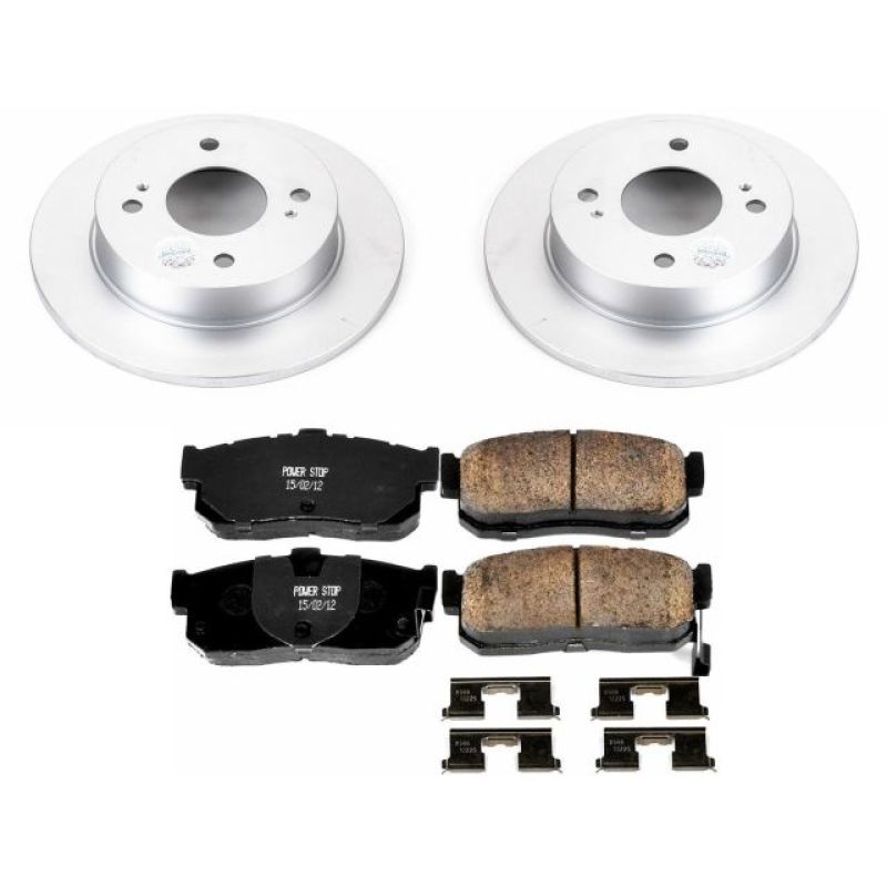 Power Stop Rear Z17 Evolution Geomet Coated Brake Kit Infiniti G20 1991 - 2001 / Nissan Altima 1993 - 2001 / Sentra 2000 - 2001 | CRK740 - JDMuscleBrake KitspsbCRK740