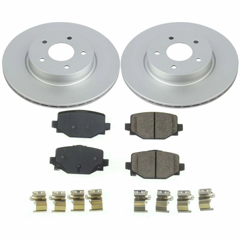 Power Stop Rear Z17 Evolution Geomet Coated Brake Kit Infiniti QX50 2019 - 2020 | CRK8432 - JDMuscleBrake KitspsbCRK8432