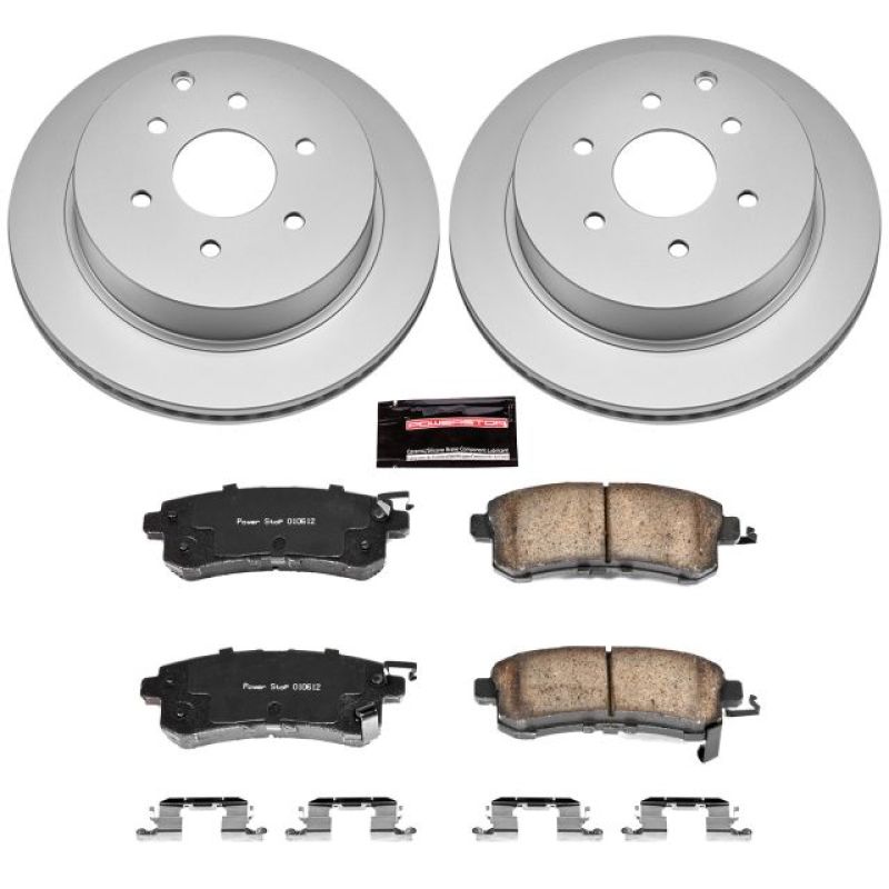 Power Stop Rear Z17 Evolution Geomet Coated Brake Kit Infiniti QX56 2011 - 2013 / QX80 2014 - 2020 / Nissan Armada 2017 - 2020 / Patrol 2010 - 2013 | CRK6323 - JDMuscleBrake KitspsbCRK6323