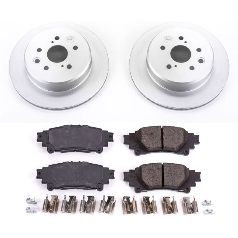 Power Stop Rear Z17 Evolution Geomet Coated Brake Kit Lexus GS350 2013 - 2020 / GS450H 2013 - 2018 / IS350 2014 - 2020 / RC350 15 - 2020 / IS200t 2016 - 2017 / RC200t 2016 - 2017 / IS300 2016 - 2020 / RC300 2016 - 2020 / GS300 2018 - 2019 / GS200t 2016 - 2017 | CRK6514 - JDMuscleBrake KitspsbCRK6514