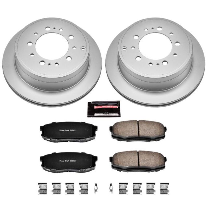 Power Stop Rear Z17 Evolution Geomet Coated Brake Kit Lexus LX570 2008 - 21 / Toyota Tundra 2007 - 21 / Land Cruiser 2008 - 21 / Sequoia 2008 - 21 | CRK3073 - JDMuscleBrake KitspsbCRK3073