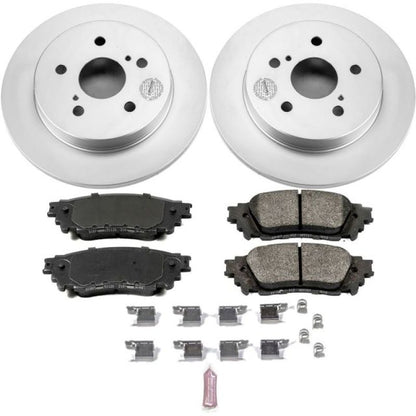 Power Stop Rear Z17 Evolution Geomet Coated Brake Kit Lexus NX200t 15 - 2017 / NX300 2018 - 21 / NX300h 15 - 21 / Toyota C - HR 2018 - 2019 | CRK7739 - JDMuscleBrake KitspsbCRK7739