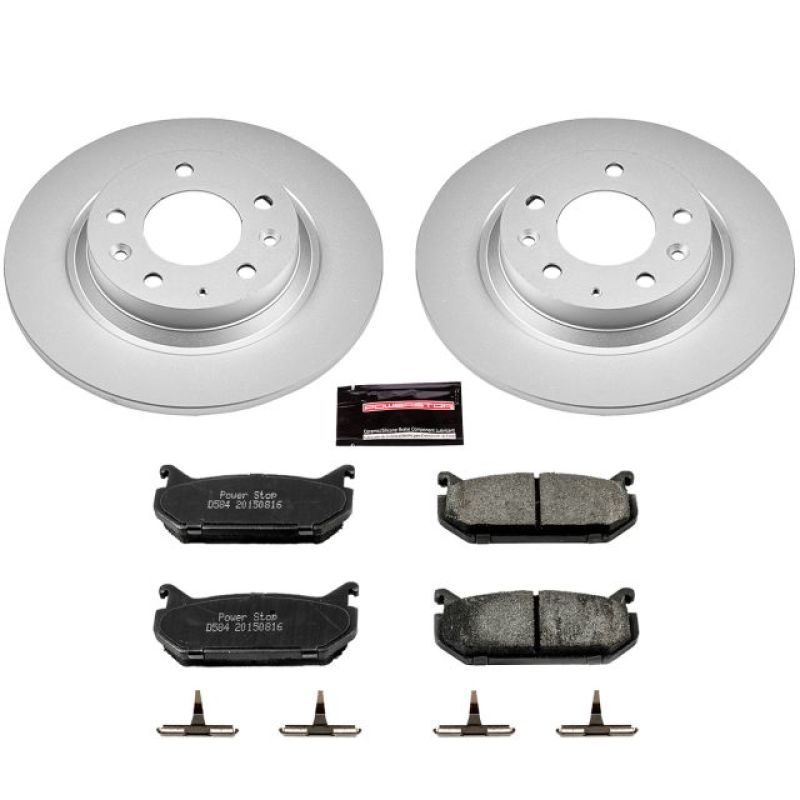 Power Stop Rear Z17 Evolution Geomet Coated Brake Kit Mazda 626 1998 - 2002 | CRK2453 - JDMuscleBrake KitspsbCRK2453