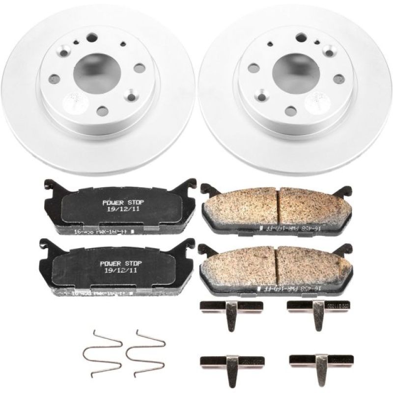 Power Stop Rear Z17 Evolution Geomet Coated Brake Kit Mazda Miata 1990 - 1993 | CRK719 - JDMuscleBrake KitspsbCRK719