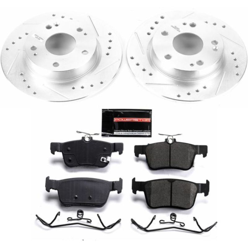 Power Stop Rear Z23 Evolution Sport Brake Kit Honda Civic 2016 - 21 | K7725 - JDMuscleBrake KitspsbK7725