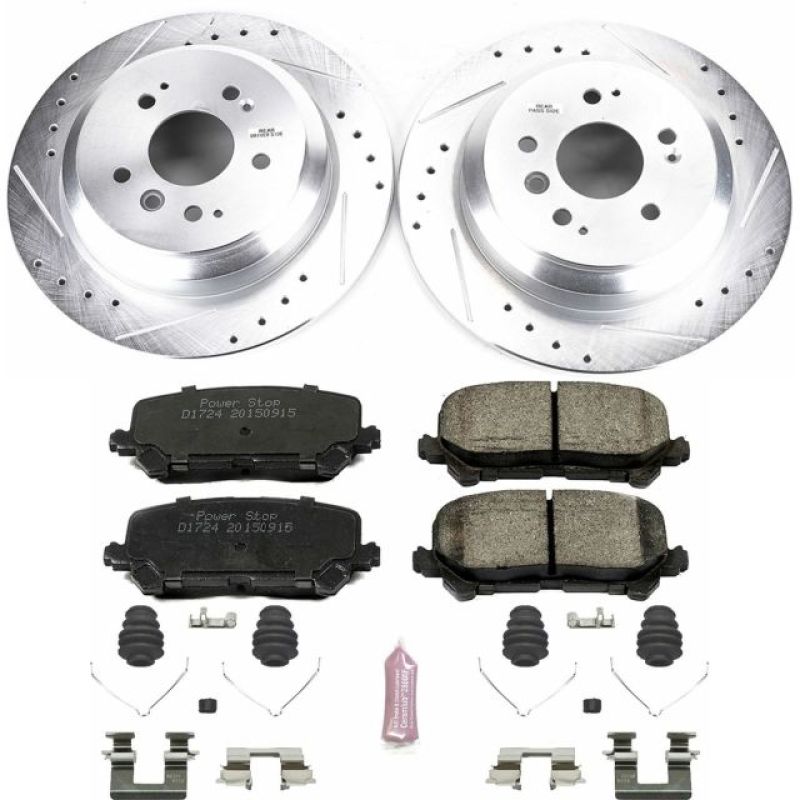 Power Stop Rear Z23 Evolution Sport Brake Kit Honda Pilot 2016 - 21 / Ridgeline 2017 - 21 / Passport 2019 - 21 | K7727 - JDMuscleBrake KitspsbK7727