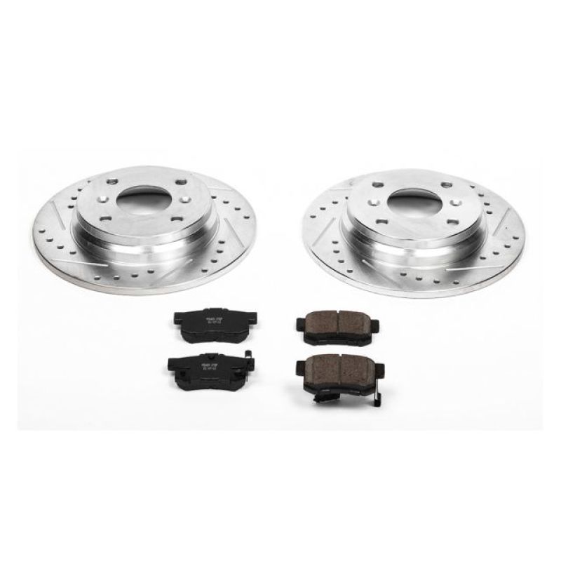 Power Stop Rear Z23 Evolution Sport Brake Kit Honda Prelude 1992 - 1996 | K407 - JDMuscleBrake KitspsbK407