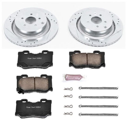 Power Stop Rear Z23 Evolution Sport Brake Kit Infiniti FX50 2009 - 2013 / M37 2011 - 2013 / M56 2011 - 2013 / M35h 2013 / Q50 2014 - 2020 / Q60 2017 - 2020 / Q70 2014 - 2019 / Q70L 15 - 2019 / QX70 2014 | K5861 - JDMuscleBrake KitspsbK5861