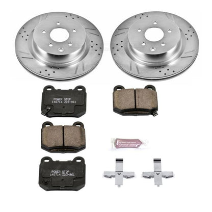 Power Stop Rear Z23 Evolution Sport Brake Kit Infiniti G35 2003 - 2004 / Nissan 350Z 2003 - 2008 | K5303 - JDMuscleBrake KitspsbK5303