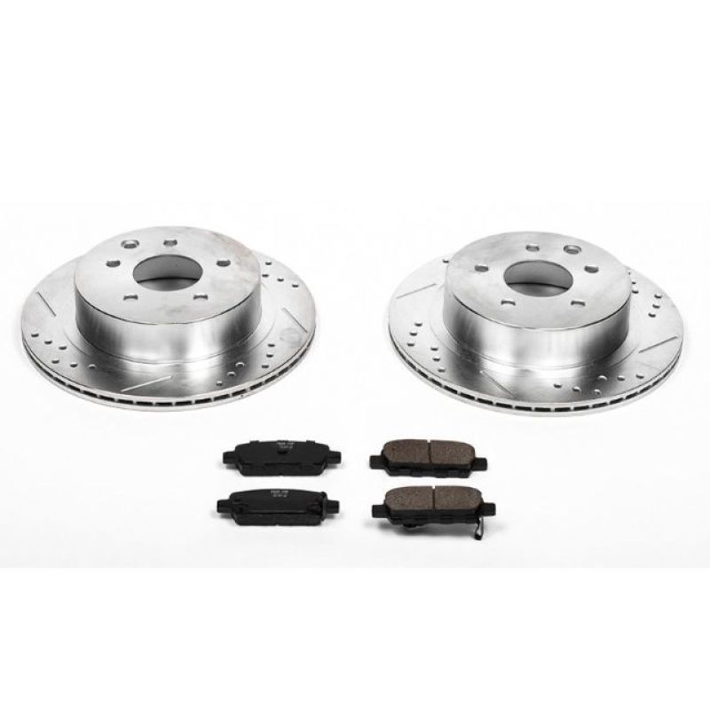 Power Stop Rear Z23 Evolution Sport Brake Kit Infiniti G35 2003 - 2005 / Nissan 350Z | K103 - JDMuscleBrake KitspsbK103