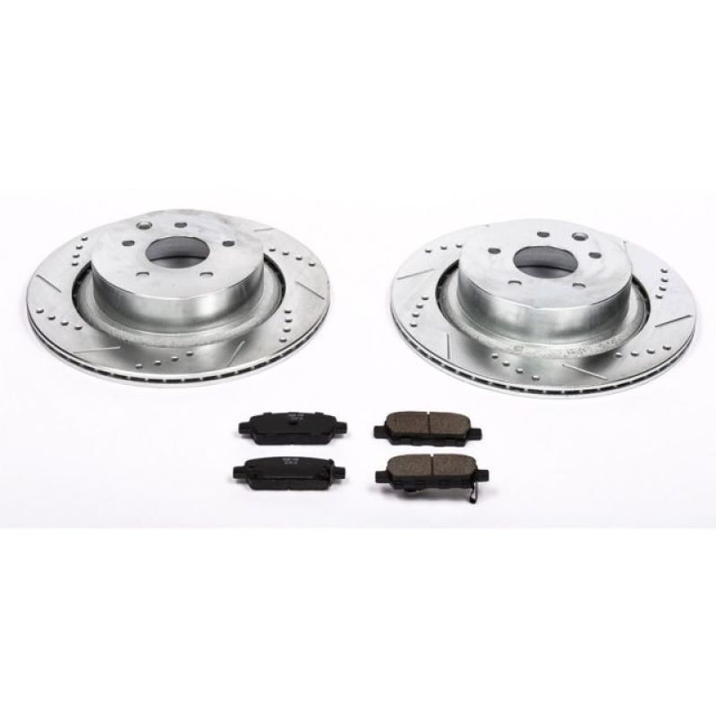 Power Stop Rear Z23 Evolution Sport Brake Kit Infiniti G35 2007 - 2008 / G37 2008 - 2013 / Q60 2014 - 2015 | K2986 - JDMuscleBrake KitspsbK2986