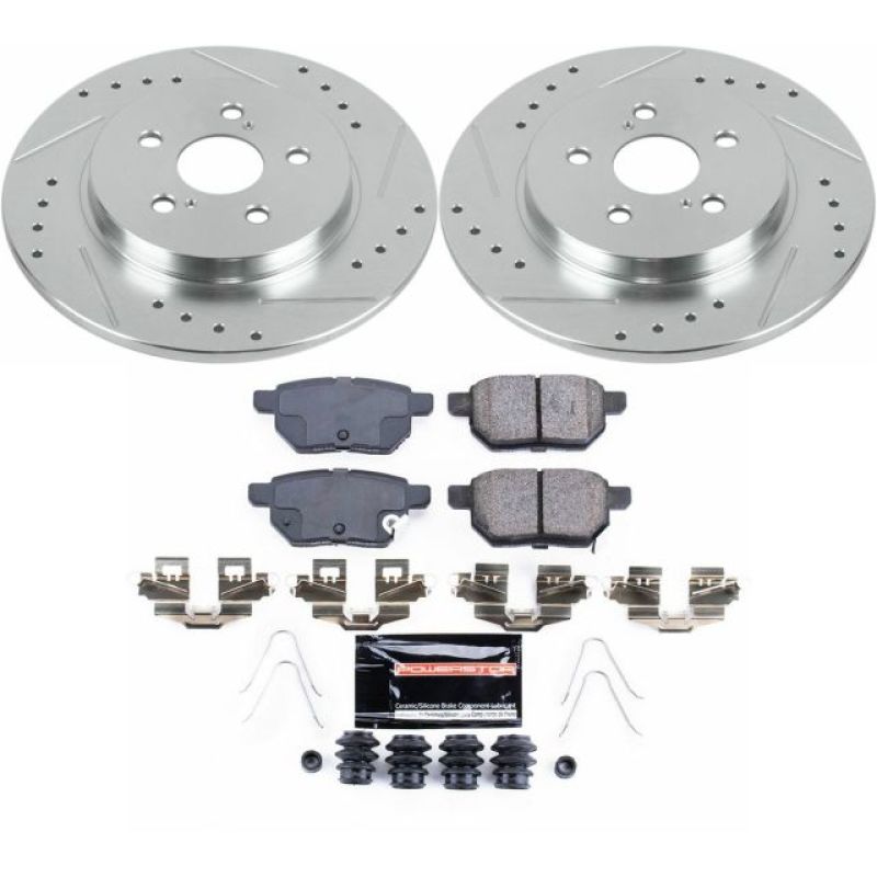 Power Stop Rear Z23 Evolution Sport Brake Kit Lexus CT200h 2011 - 2017 | K6498 - JDMuscleBrake KitspsbK6498