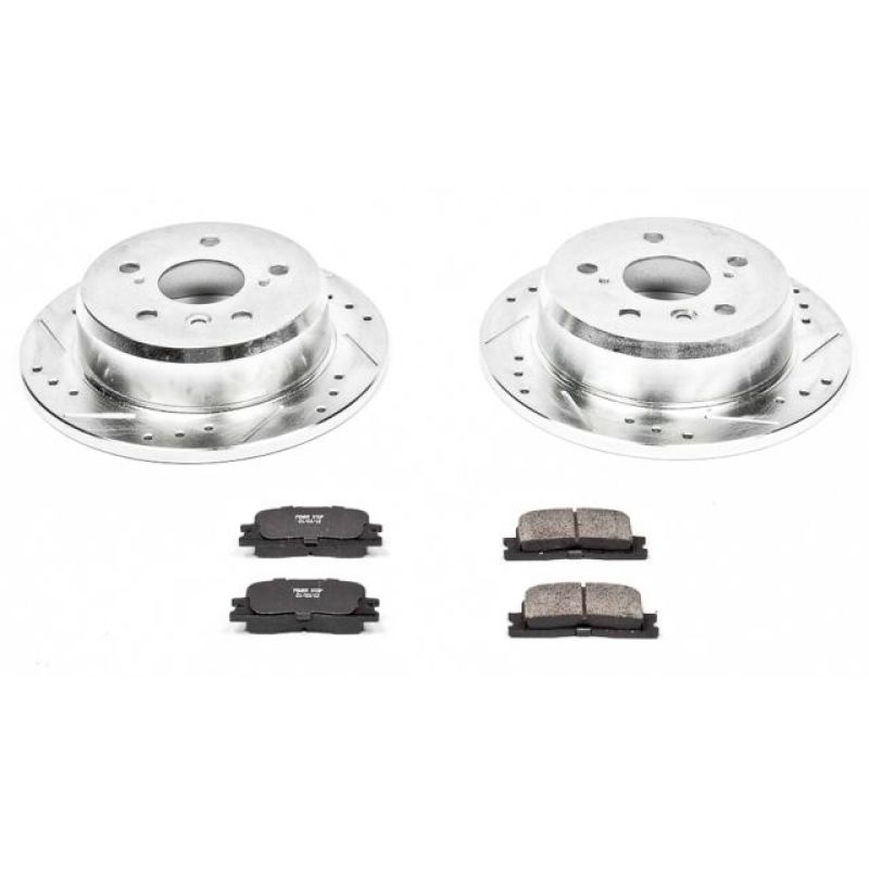 Power Stop Rear Z23 Evolution Sport Brake Kit Lexus ES300 2002 - 2006 / Toyota Camry 2002 - 2006 | K2418 - JDMuscleBrake KitspsbK2418