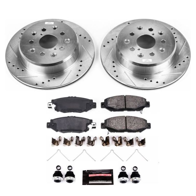 Power Stop Rear Z23 Evolution Sport Brake Kit Lexus GS300 1993 - 1997 / Toyota Supra 1993 - 1998 | K1080 - JDMuscleBrake KitspsbK1080