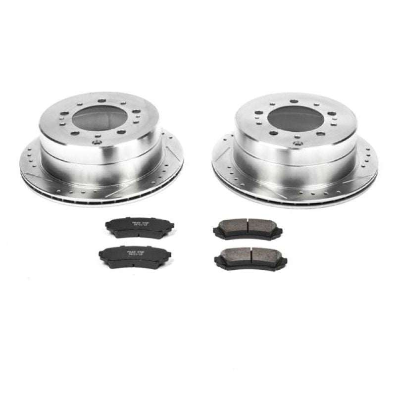 Power Stop Rear Z23 Evolution Sport Brake Kit Lexus LX470 1998 - 2007 / Toyota Land Cruiser 1998 - 2007 | K1134 - JDMuscleBrake KitspsbK1134