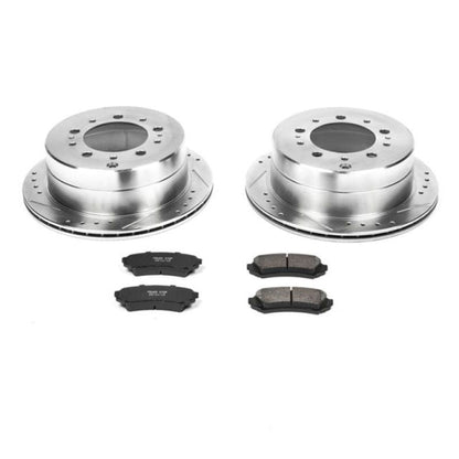 Power Stop Rear Z23 Evolution Sport Brake Kit Lexus LX470 1998 - 2007 / Toyota Land Cruiser 1998 - 2007 | K1134 - JDMuscleBrake KitspsbK1134